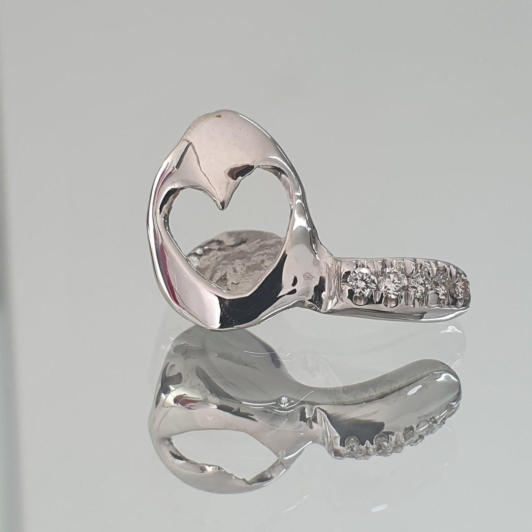 Heart Window with diamond Inlay Design