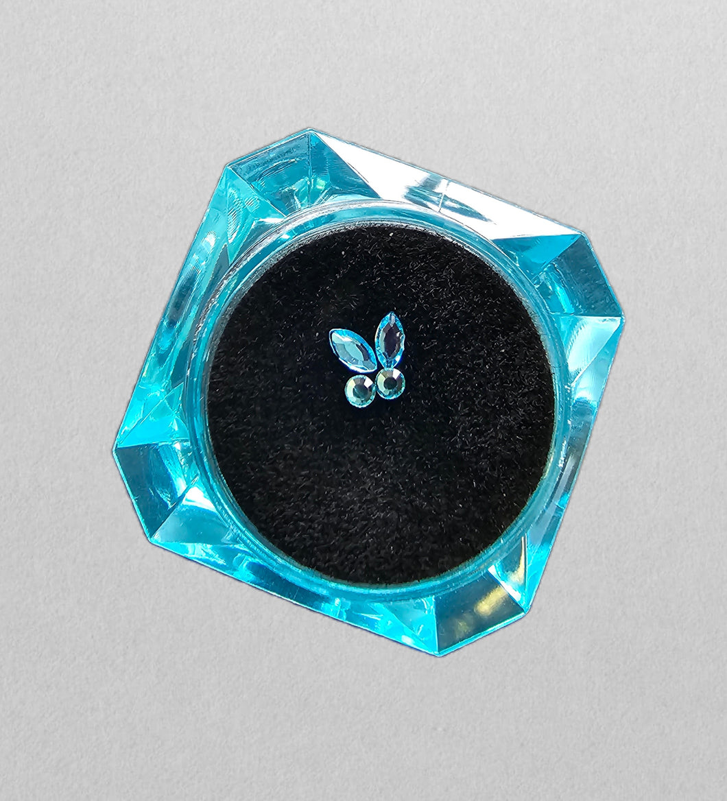 Butterfly Tooth Gem in blue